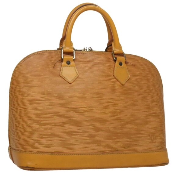 LOUIS VUITTON Epi Alma Hand Bag Yellow LV - Picture 1 of 16